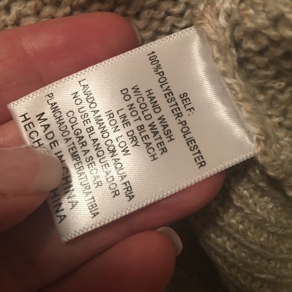 Taupe Sexy crossover vneck sweater - Picture 6 of 6